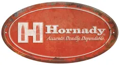 Hornady Rustic Oval Sign Red / white 12 x 18 - Hornady