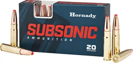 Hornady Subsonic Brass .300 AAC Blackout 190 Grain 20-Rounds SubX - Hornady