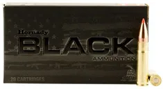 Hornady V-Max Black Brass .300 AAC Blackout 110-Grain 20-Rounds - Hornady