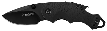 Kershaw Shuffle Folding Knife - Black 2.4 Plain Drop Point Blade - Kershaw Knives