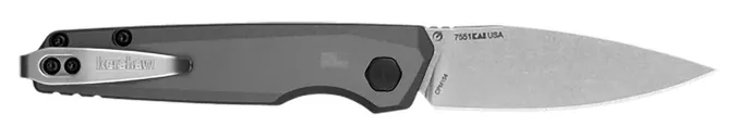 Kershaw Launch 18 Grey Automatic Folding 2.79 Plain Edge Spear Point CPM 154 Blade - Kershaw Knives