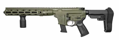 LWRC IC-9 Oscar Foxtrot OD Green 9mm 8.5 Barrel 10-Rounds w/ SBA3 Brace - LWRC