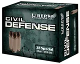 Liberty Ammunition Civil Defense Brass .38 SPL 50-Grain 20-Rounds HP - Liberty