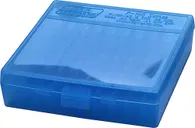 MTM Case-Gard Flip-Top Ammo Box Clear Blue 100-Rounds - MTM Case-gard