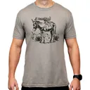 Magpul Burro CVC Stone Gray Heather Short Sleeve Small - Magpul