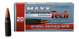 MaxxTech NFR Steel 7.62x39 123 Grain 20-Rounds FMJ - MaxxTech Ammo