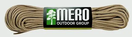 Mero Outdoor Group 550 Paracord Tan 100  550LB - E.L. Wood Braiding
