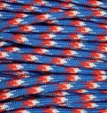 Mero Outdoor Group 550 Paracord Red / White / Blue 100  550LB - Mero Outdoor Group