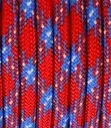 Mero Outdoor Group 550 Paracord Red / Blue 100  550LB - E.L. Wood Braiding