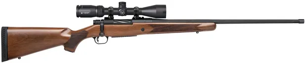 Mossberg Patriot Walnut 6.5 PRC 24 Threaded Barrel 4-Rounds w/ Vortex Crossfire II 3-9x40mm - Mossberg