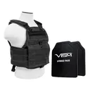 NcStar Plate Carrier Vest with 10 x 12 PE Hard Plates Black - NcSTAR