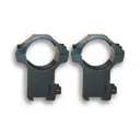 NCStar 3/8 Dt Rings Alum High Black - NcSTAR