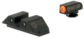 Night Fision Perfect Dot Tritium Night Sight Set for GLOCK 17/19/26/34 Green Tritium Front - Night Fision