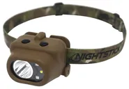 Night Stick NSP4610C Camo / Flat Dark Earth 210 Lumens w/ Green/Red/White LED Headlamp - Nightstick