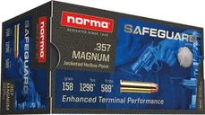 Norma SafeGuard Defense Brass .357 Mag 158-Grain 50-Rounds JHP - Norma Ammo
