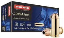 Norma Safeguard Brass 10mm 180 Grain 50-Rounds JHP - Norma Ammo