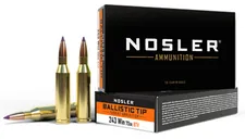 Nosler Varmint Brass .243 Win 70 Grain 20-Rounds - Nosler