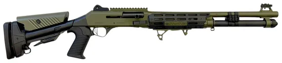 Orthos Raider S4 OD Green / Black 12 GA-3 18.5 Barrel 6-Rounds - Orthos