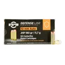 PPU Defense Brass 10mm 180-Grain 50-Rounds JHP - Prvi Partizan