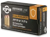 Prvi Partizan PPU Brass 9x18 Makarov 95 Grain 50-Rounds JHP PD - Prvi Partizan