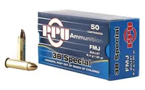 PPU Handgun Line .38 SPL 130 Grain 50-Rounds FMJ - Prvi Partizan
