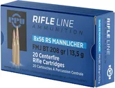PPU Rifle Ammunition 8 X 56 208 Grain 20-Rounds FMJ - Prvi Partizan