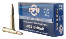PPU Standard Centerfire Brass 150Gr .303 BRT SP - Prvi Partizan