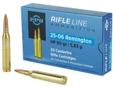 PPU Standard Rifle Brass .25-06 Rem 90-Grain 20-Rounds HP - Prvi Partizan