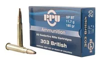 PPU Standard Rifle Brass .303 BRT 180 Gr 20-Rounds Soft Point - Prvi Partizan