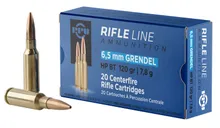 PPU Standard Rifle Brass 6.5 Grendel 120-Grain 20-Rounds HPBT - Prvi Partizan