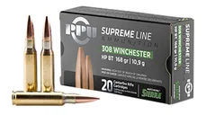 PPU Supreme .308 Win 168 Grain 20-Rounds BTHP - Prvi Partizan