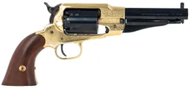 Pietta 1858 Sheriff Brass / Black .44 Caliber 5.5 Barrel 6-Rounds Walnut Grips - Pietta