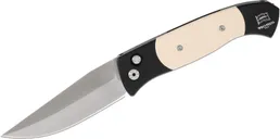 ProTech Knives Brend 3 Ivory Automatic Knife - 3.75 Plain Clip Point Blade - Protech Knives
