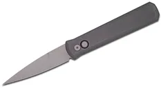 ProTech Knives Godfather Automatic Knife - 4 Plain Black Spear Point Blade - Protech Knives