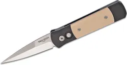 ProTech Knives Godson Ivory Automatic Knife - 3.15 Plain Spear Point Blade - Protech Knives