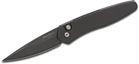 ProTech Knives Newport Automatic Knife - 3 Plain Black Spear Point Blade - Protech Knives