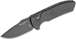 ProTech Knives SBR Automatic Knife - 2.5 Plain Black Drop Point Blade - Protech Knives