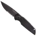 ProTech Knives TR-3 Automatic Knife - 3.5 Serrated Black Drop Point Blade - Protech Knives