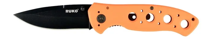 Ruko Knives 75 Series Orange Folding Knife 3.25 Clip Point Blade - Ruko
