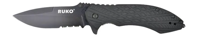 Ruko Knives Socius Folding Knife 3.25 Partially Serrated 440C Blade - Ruko