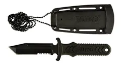 Ruko Knives Ti-Tactical Boot Knife 3 Part Serrated Tanto 440A Stainless Blade - Ruko
