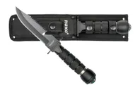 Ruko Knives Ti-Tactical Folding Knife 3.38 Partially Serrated TiNi Drop Point Blade - Ruko