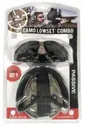 Radians Combo Set with Camo Lowset Earmuff & Smoke Outback Eyewear - Radians