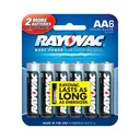 Rayovac 815-6e ALK AA CARD Battery 6-Pack - Rayovac