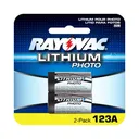 Rayovac RL123A-2 3V LITH Battery(CR123) 2-pack - Rayovac