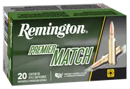Remington Premier Match Brass .223 Rem 52 Grain 20-Rounds HPBT - Remington