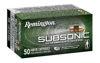 Remington Subsonic .22 LR 40gr 50-Rounds Plated Hollow Point - Remington