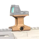 Reptilia DOT Mount Flat Dark Earth 1.93 Height for Trijicon RMR - Reptilia