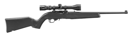 Ruger 10/22 Black .22 LR 18.5 Barrel 10-Rounds w/ Viridian EON 3-9x40 Scope - Ruger