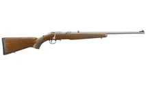 Ruger American Rifle Stainless .17 HMR 22 Barrel 9-Rounds Checkered Wood Gripis - Ruger